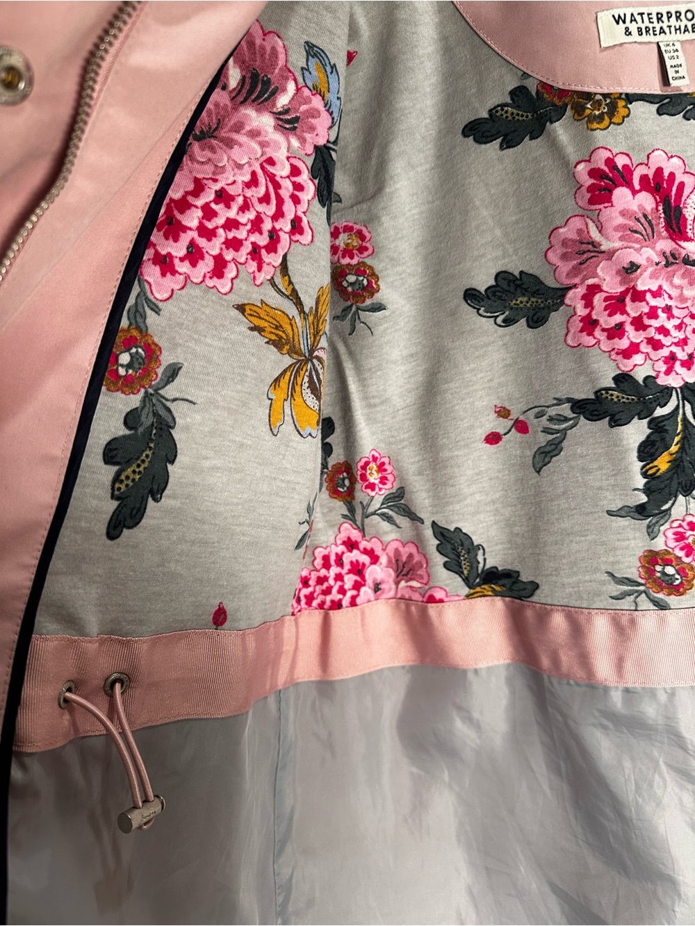 Joules “Right as Rain” pink raincoat 2 - Picture 4 of 4